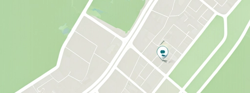 Minimalist grayscale map view of city streets