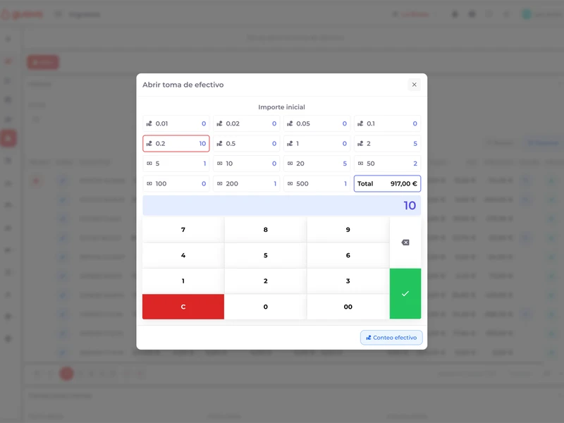 Payment reconciliation panel showing synchronized transactions